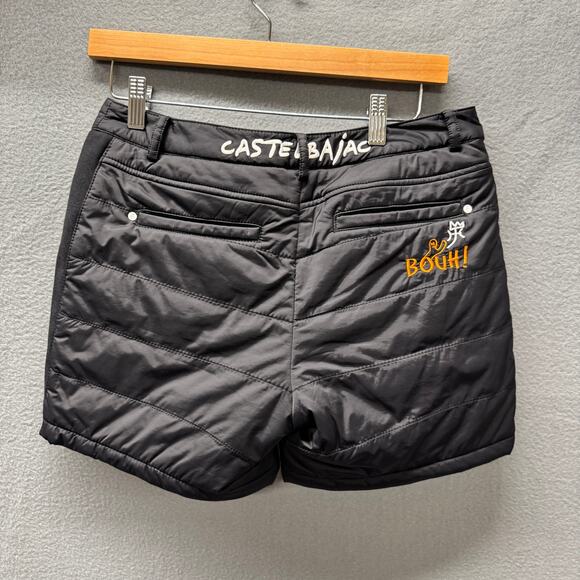 JC de Castelbajac Shorts Womens 30 (30x4.5 aCTUAL) Black Puffer Ghost BOUH Rare! - Picture 3 of 7